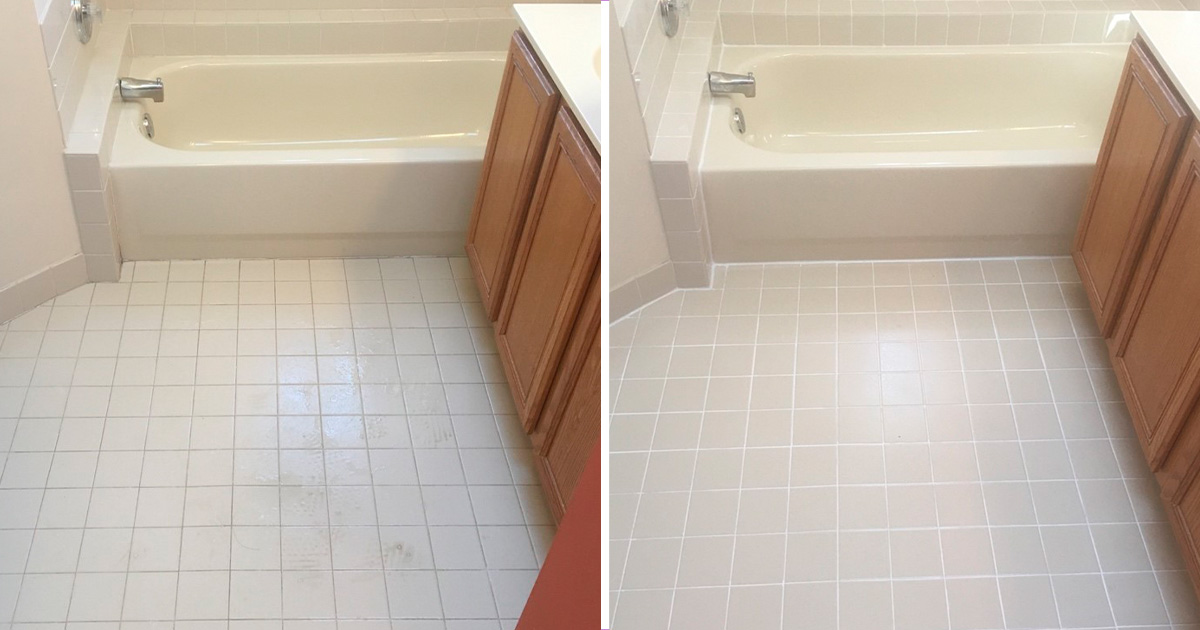 Here's How a Grout Cleaning Service in Alburtis PA Left This