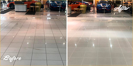 These Floors in Park Ridge Receive a Full Restoration From Our Grout  Cleaning Experts