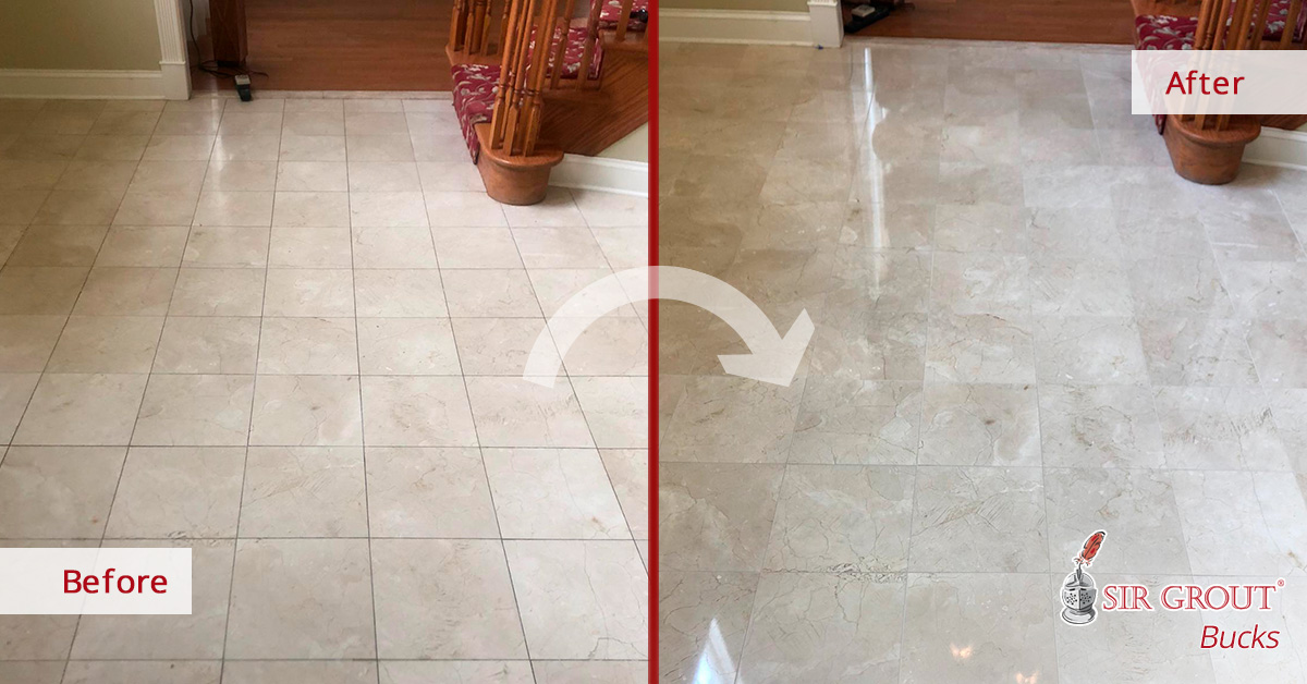 Here's How a Grout Cleaning Service in Alburtis PA Left This